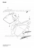 CARENAGES ARRIERE (MODEL K5/K6/K7/K8) pour Suzuki DR-Z 400 2006