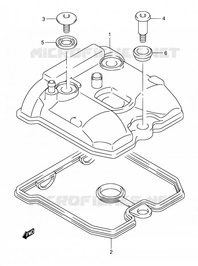 COUVRE CULASSE Suzuki MOTO 400 DR-Z 2007  DR-Z400S K7 (E03,E28,E33)