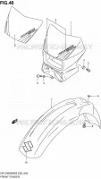GARDE BOUE AVANT (MODELE K5) pour Suzuki DR-Z 400 2005