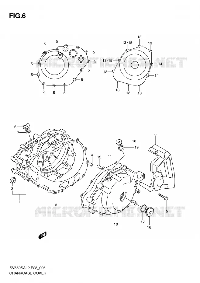 CARTER Suzuki MOTO 650 SV-S 2012  SV650SAL2(E28)