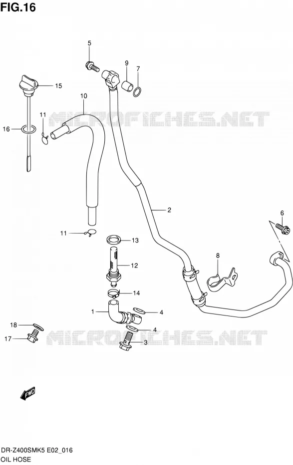 DURITE D'HUILE Suzuki MOTO 400 DR-Z 2006  DR-Z400SMK6(E19)