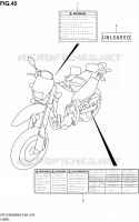 ETIQUETTE pour Suzuki DR-Z 400 2007