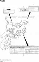 ETIQUETTE pour Suzuki DR-Z 400 2008