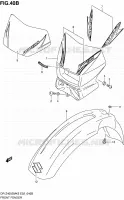 GARDE BOUE AVANT (MODEL K7/K8) pour Suzuki DR-Z 400 2008