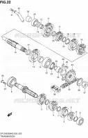 TRANSMISSION pour Suzuki DR-Z 400 2008