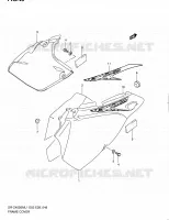 CARENAGES ARRIERE (DR Z400SML1 E28) pour Suzuki DR-Z 400 2011