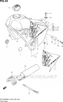 RESERVOIR D'ESSENCE (DR Z400SML4 E28) pour Suzuki DR-Z 400 2014