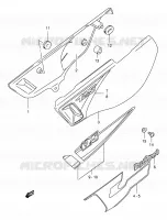 CARENAGES ARRIERE  (MODELE W/X/Y) pour Suzuki DR 125 2000