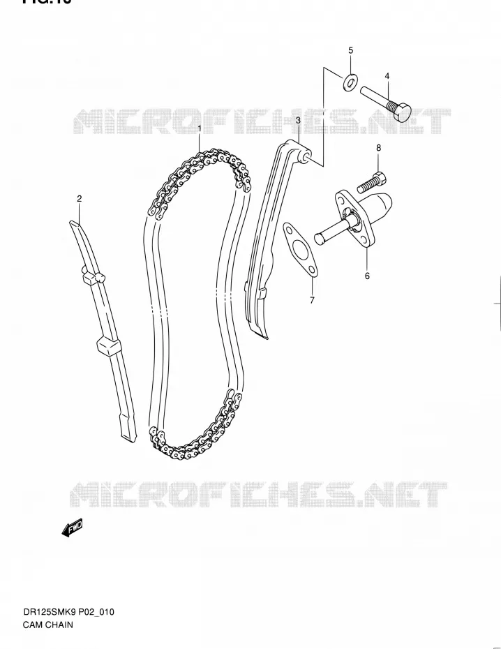 DISTRIBUTION Suzuki MOTO 125 DR 2010  DR125SML0(E02)