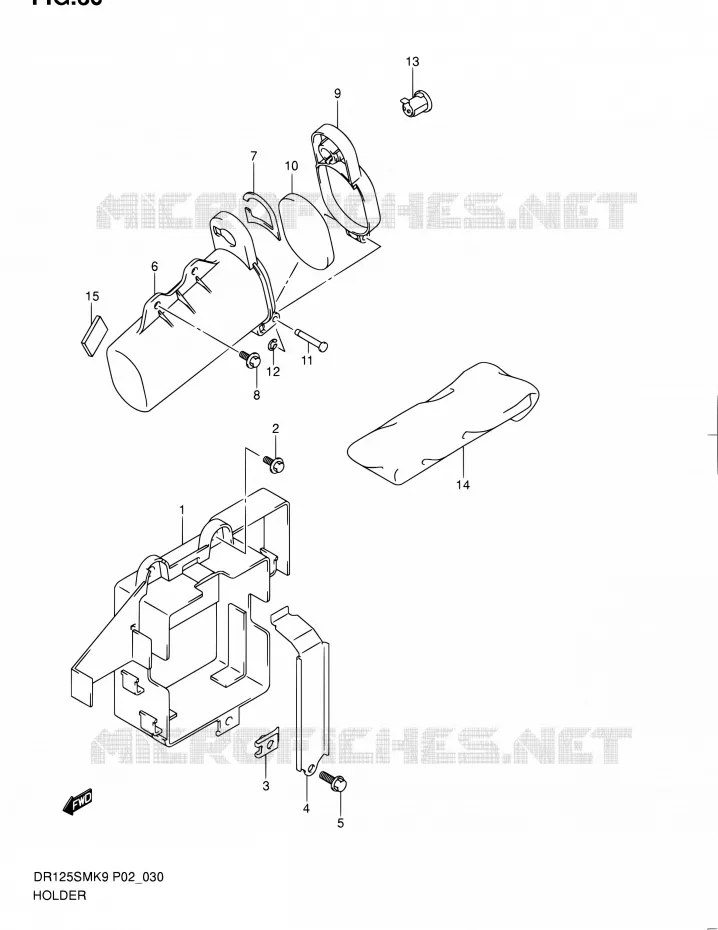 SUPPORT Suzuki MOTO 125 DR 2010  DR125SML0(E19)
