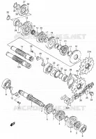 TRANSMISSION pour Suzuki DR 200 2002