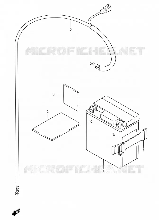 BATTERIE Suzuki MOTO 200 DR 2004  DR200SE K4 (E06,E24)