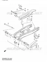 BRAS OSCILLANT ARRIERE (MODEL K2/K3/K4/K5 E06,E24) pour Suzuki DR 200 2005