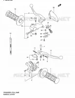 ENSEMBLE LEVIERS   POIGNEES (MODEL K2 E06,P09,MODEL K3/K4/K5 E06) pour Suzuki DR 200 2005