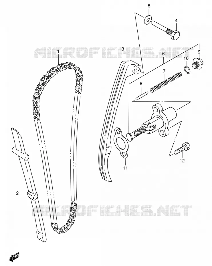 DISTRIBUTION Suzuki MOTO 200 DR 2005  DR200SE K5 (E06,E24)