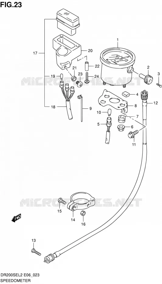 COMPTEUR Suzuki MOTO 200 DR 2012  DR200SEL2(E24)