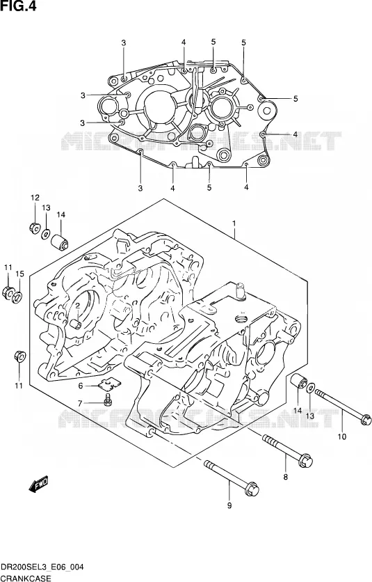 CARTER Suzuki MOTO 200 DR 2013  DR200SE L3 (E06)