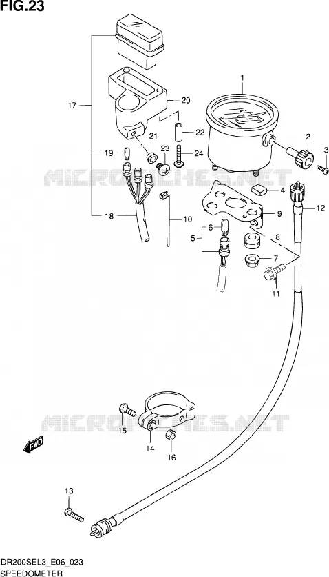 COMPTEUR Suzuki MOTO 200 DR 2013  DR200SE L3 (E24)