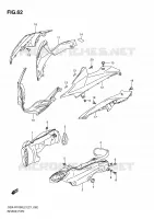 CONDUIT D'ADMISSION CARENAGES/CADRE 1000 suzuki-moto GSX-R 2012 DP071108
