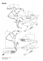 FLANCS DE CARENAGES CARENAGES/CADRE 1000 suzuki-moto GSX-R 2012 DP071048