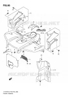 GARDE BOUE AVANT (LT A750XZL2 P33) pour Suzuki KINGQUAD 750 2012