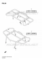 PORTE PAQUET (LT A750XPZL2 P28) pour Suzuki KINGQUAD 750 2012