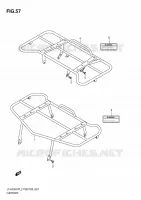 PORTE PAQUET (LT A750XPZL2 P33) pour Suzuki KINGQUAD 750 2012