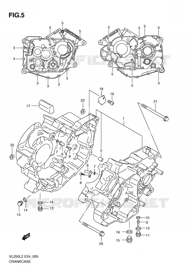 CARTER Suzuki MOTO 250 INTRUDER 2012  VL250L2(E24)