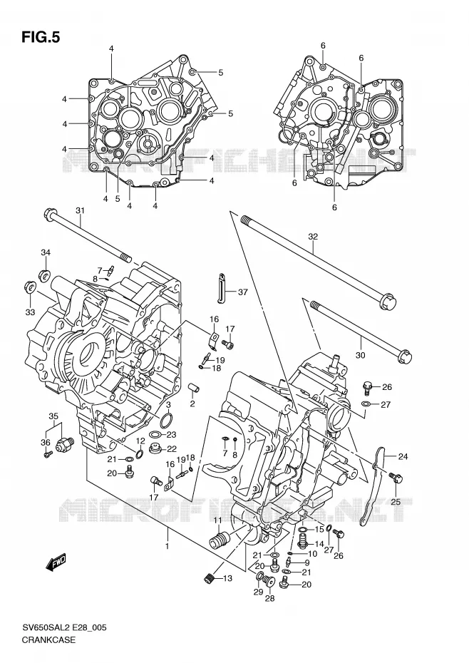 CARTER Suzuki MOTO 650 SV-S 2012  SV650SAL2(E28)
