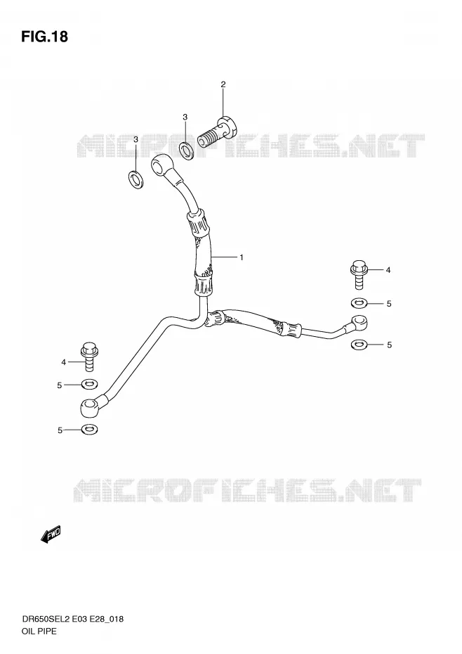 DURITE D'HUILE Suzuki MOTO 650 DR 2012  DR650SEL2(E03)