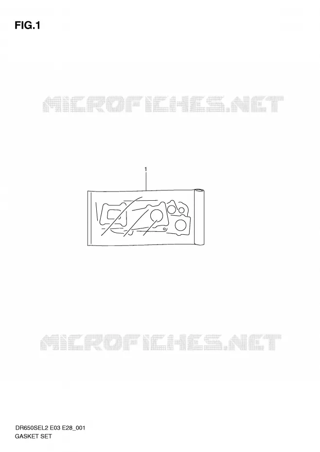 KIT JOINTS Suzuki MOTO 650 DR 2012  DR650SEL2(E03)