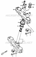 COLONNE DE DIRECTION pour Suzuki DR 350 1999