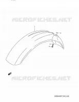 GARDE BOUE AVANT pour Suzuki DR 350 1994