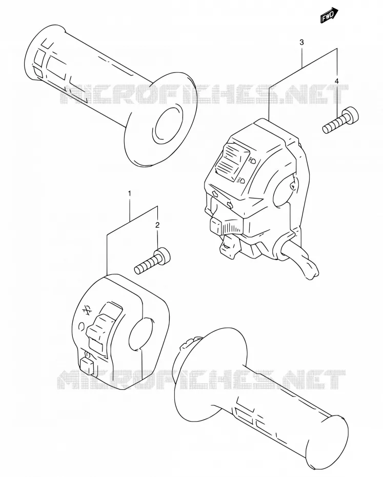 COMMODOS (MODELE T/V/W/X) Suzuki MOTO 350 DR 1996  DR350SET(E22)
