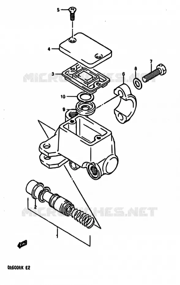 MAITRE CYLINDRE AVANT Suzuki MOTO 600 DR 1988  DR600R J/DR600RU J