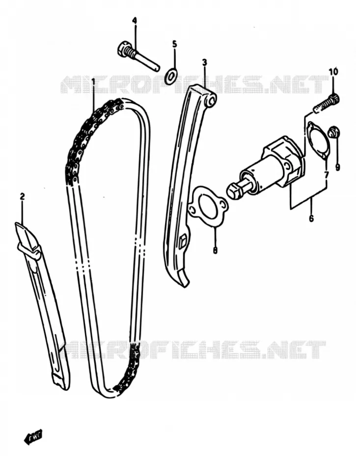 DISTRIBUTION Suzuki MOTO 600 DR 1989  DR600S F/DR600SU F