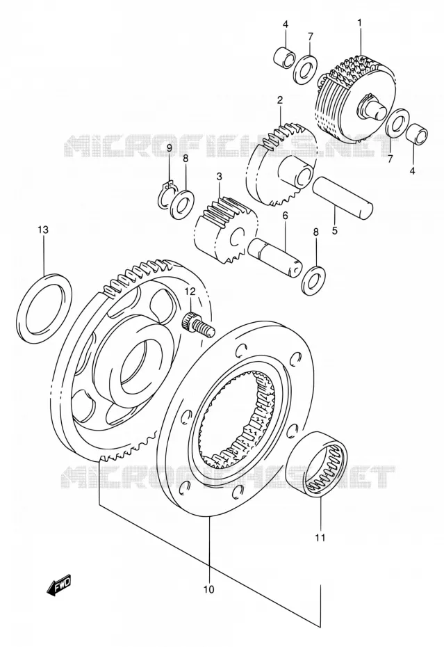 ROUE LIBRE DE DEMARREUR Suzuki MOTO 650 DR 1994  DR650RE R/DR650REU R