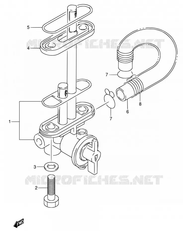 ROBINET D'ESSENCE Suzuki MOTO 650 DR 1994  DR650RSE R/DR650RSEU R