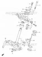 COLONNE DE DIRECTION pour Suzuki DR 650 1997