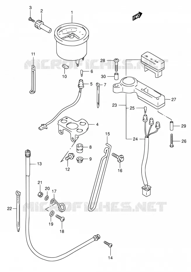 COMPTEUR Suzuki MOTO 650 DR 2004  DR650SE K4 (E03,E28,E33)