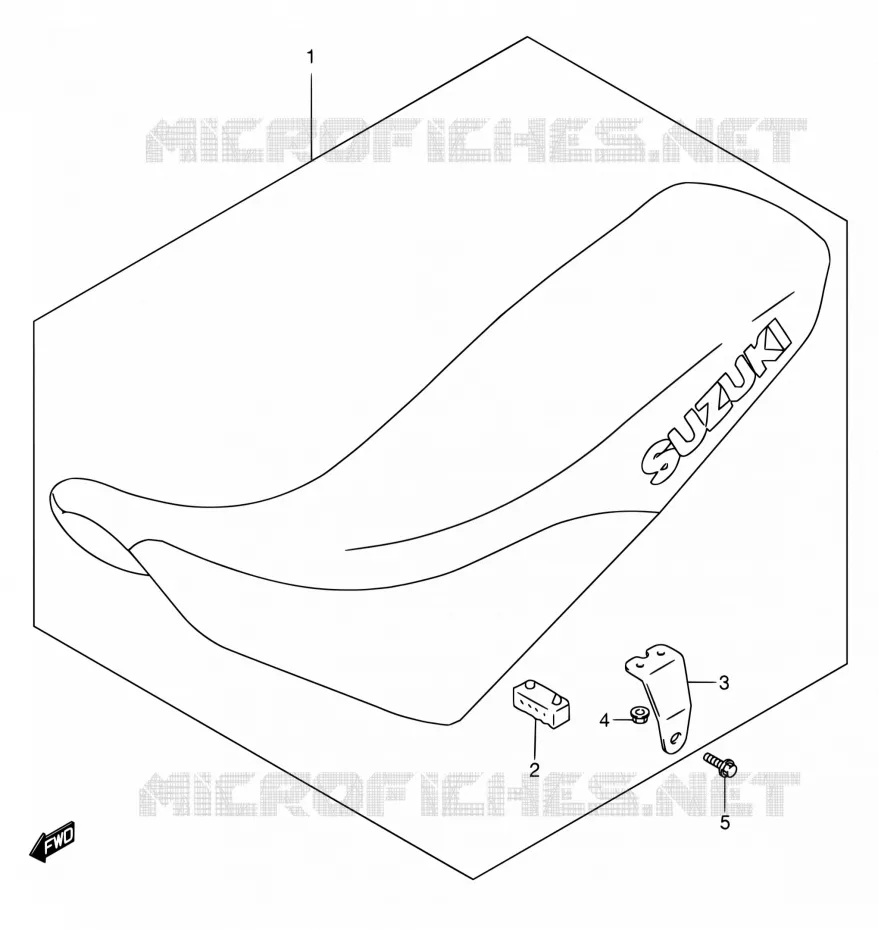 SELLE (MODELE K5) Suzuki MOTO 650 DR 2005  DR650SE K5 (E03,E28,E33)