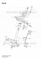 COLONNE DE DIRECTION pour Suzuki DR 650 2007
