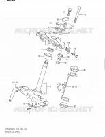 COLONNE DE DIRECTION pour Suzuki DR 650 2011