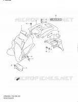 GARDE BOUE ARRIERE pour Suzuki DR 650 2011