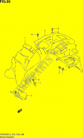 GARDE BOUE ARRIERE (DR650SEL3 E33) pour Suzuki DR 650 2013