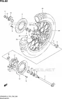 ROUE ARRIERE (DR650SEL3 E33) pour Suzuki DR 650 2013