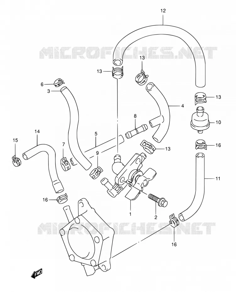 ROBINET D'ESSENCE Suzuki MOTO 800 DR 1995  DR800S S/DR800SU S