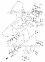 CARENAGES ET SUPPORTS AVANT pour Suzuki DR 800 1997