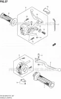 ENSEMBLE LEVIERS   POIGNEES (MODELE K5/K6) pour Suzuki EN 125 2007