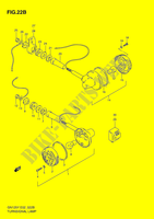 CLIGNOTANTS (MODEL V/W/X/Y/K1 E01,E30) pour Suzuki GN 125 1998